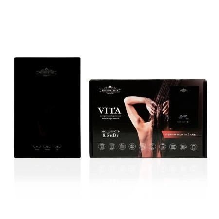 Электрический проточный водонагреватель PRIMOCLIMA VITA 8.5 кВт, черный