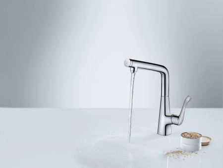 Смеситель для кухни Hansgrohe Metris Select 14883800 хром