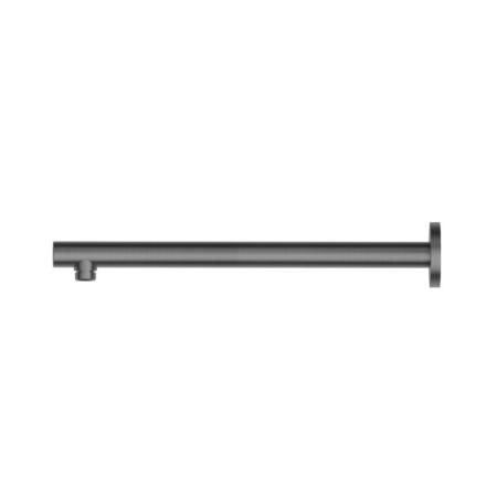 Newform Head Showers Душевой кронштейн 35см, настенный, закругленный, цвет: PVD brushed gun metal