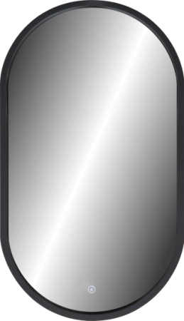 Зеркало Континент Prime Black LED 450х800 c подсветкой ЗЛП2199