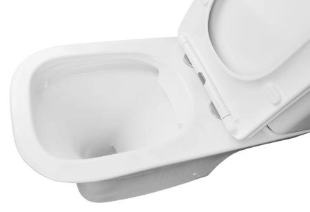 Стекло Azario Унитаз-компакт безободковый Azario Fretta Square AZ-5121 с крышкой микролифт