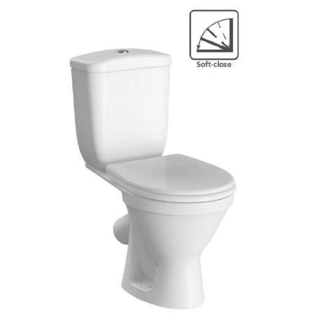 Унитаз Norm Blanc 9837B099-7201 сиденье термопласт/микролифт, 3/6 л,выпуск под углом 45°