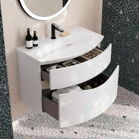 Тумба Kerama Marazzi RIVA РИВА RV.80\WHT.M 80 см, белая матовая