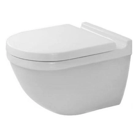 Duravit Starck 3 унитаз 360х540 подвесной, керамика белая арт. 2225090000 + крышка с микролифтом, цвет белый арт.0063890000