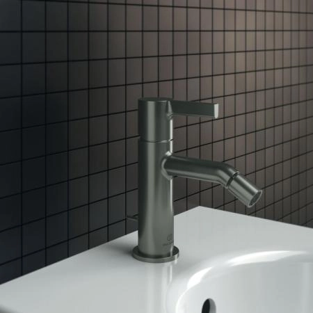 Ideal Standard Joy Смеситель для биде, на 1 отв., с донным клапаном, цвет: PVD Magnetic Grey