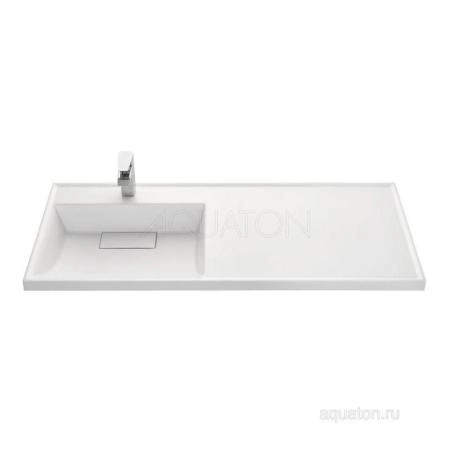 Раковина AQUATON Лондри 1200 белая левая 1A72843KLH01L