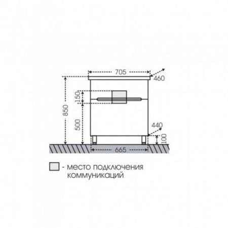 Тумба под раковину СаНта Лондон 70 224006л, напольная (2 ящ.)
