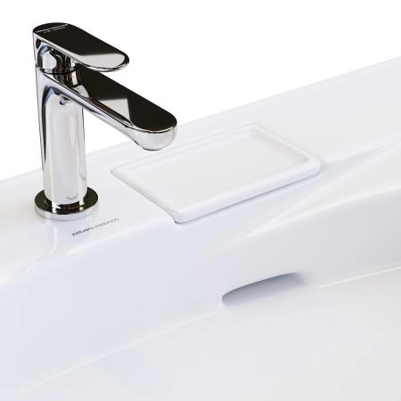 Раковина Kerama Marazzi RIVA РИВА RV.wb.100Lh мебельная левая с крепежом 100, белая глянцевая