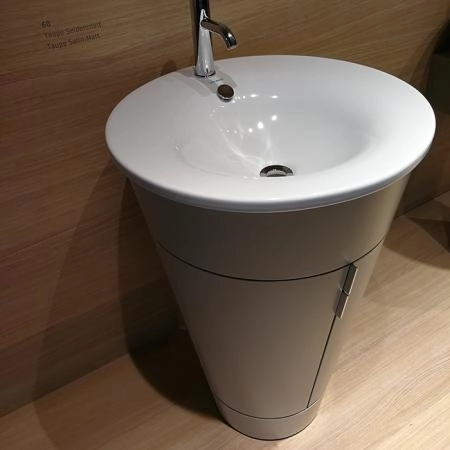 Duravit Starck 1 Тумба напольная 60x56xh82.5см, с раковиной, цвет: taupe satin matt