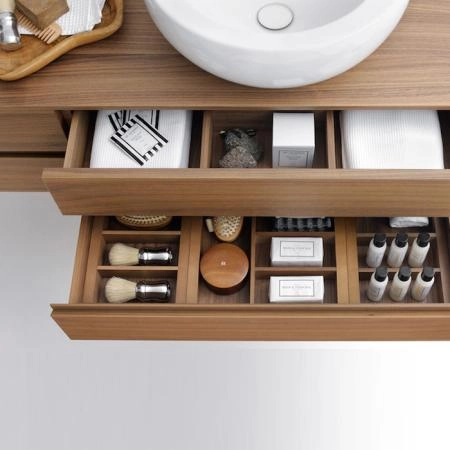 Laufen Alessi One Тумба с раковиной, 120х50х33см, с 4 выдвиж. ящиками, DX, подвесная, покрытие LCC, цвет: орех