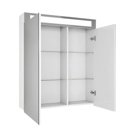 Зеркальный шкаф DREJA UNI 99.9002 70 см, белый