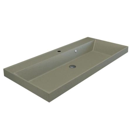 Раковина кварцевая Uperwood Classic Quartz 100 см, бежевая матовая, десерт