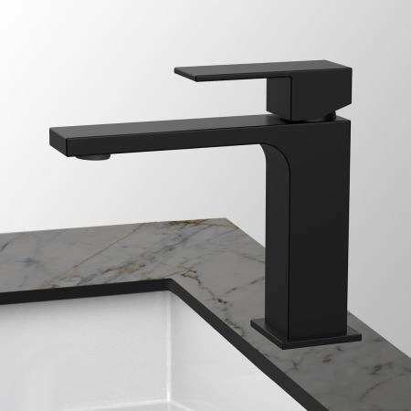 Смеситель Vincea Cube VBF-1C01MB для раковины однорычажный, черный