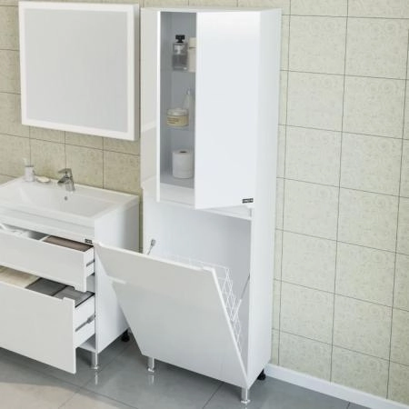 Шкаф СаНта Лондон 60 524006, напольный, с бельевой корзиной