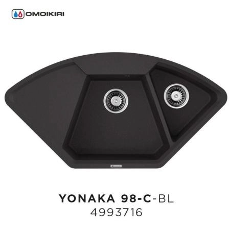 Кухонная мойка Omoikiri Yonaka 98-C-BL 4993716 черный