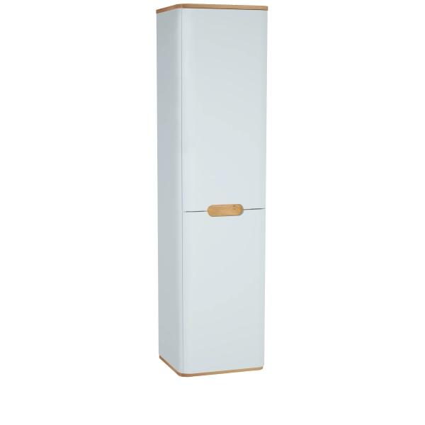 Шкаф пенал VitrA Sento  60842 40 см с корзиной для белья матовый белый МДФ