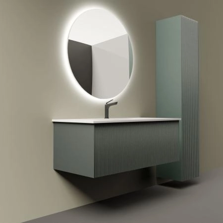 Пенал LA FENICE Terra Grigio серый 30 FNC-05-TER-G-30 серый матовый зелёный матовый