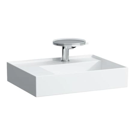 Laufen Kartell Раковина 60х46х12см, 1 отв., со скрытым сливом, полка слева, цвет: белый