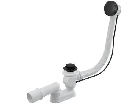 Слив-перелив Vega 60 см черный матовый