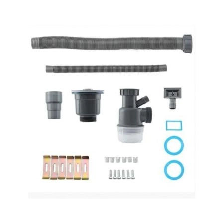 Кухонная мойка Gappo GS5040-6 500x400x215mm 0.8мм с коландером Черный