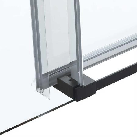 Душевая дверь Vincea Como Soft VDS-1CS110CLB, 1100, черный, стекло прозрачное