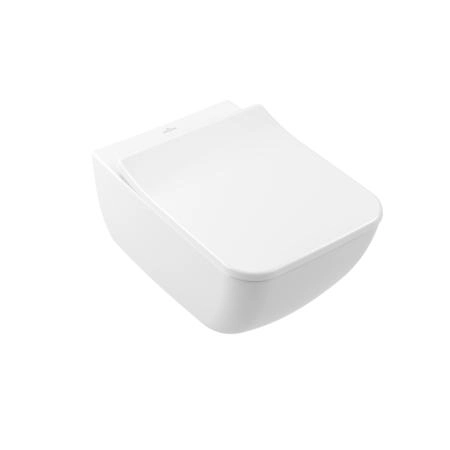 Villeroy&Boch Venticello Унитаз подвесной 375*560*330, безободковый, в комплекте сиденье SlimSeat с микролифтом, цвет альпийский белый