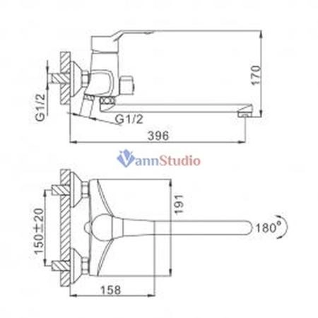 Смеситель для ванны Frap F2263 хром