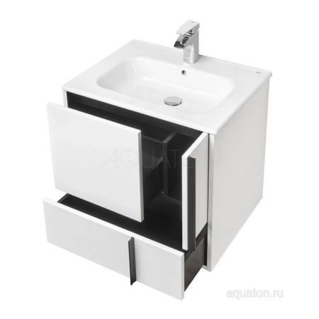Тумба под раковину Aquaton Ривьера 1A238801RVX20 60 белый матовый