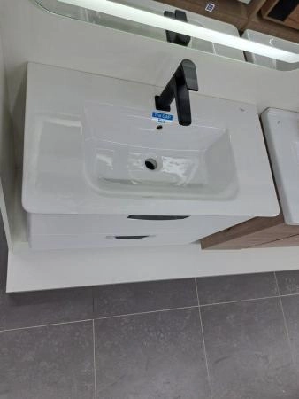 Тумба с раковиной Roca Gap 80 ZRU9302732 белая матовая