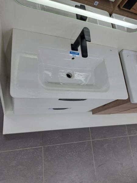 Тумба с раковиной Roca Gap 80 ZRU9302732 белая матовая