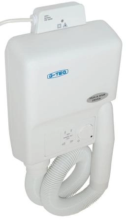 Фен настенный со шлангом G-teq 8721 11.03 белый