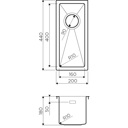 Кухонная мойка Omoikiri Taki 20-U/IF-LG 4973091 светлое золото