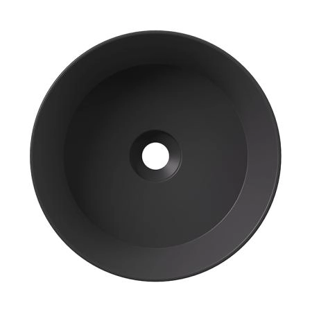 Alice Spy Round Раковина Ø40см., накладная, без отв., цвет: чёрный матовый