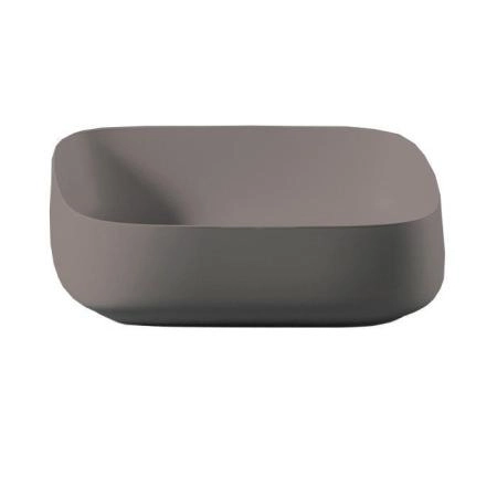 Artceram Cognac Раковина накладная Quadro 55x35 см, Saniglaze, цвет: gravel