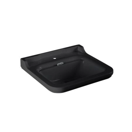 Kerasan Waldorf Раковина 60х55 см, 1 отв., керамическая, цвет: черный/хром