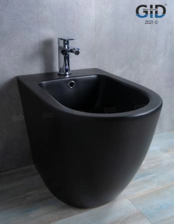Биде Gid BDN-36BM 56 см напольное черный матовый