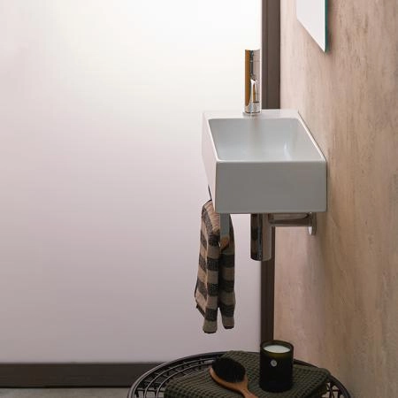 Catalano Premium Раковина 50х25см, без отв., подвесная, цвет: белый глянцевый