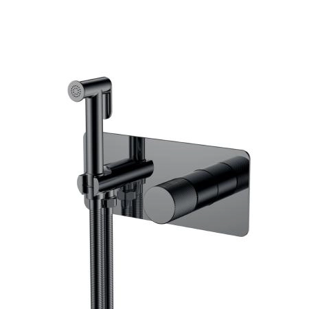 Смеситель гигиенический Boheme STICK Shine Gun Metal SPIRALE 127-SGM.4