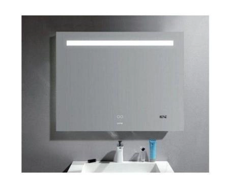 Зеркало Gappo G604-9 с подсветкой ,часами и подогревом 900*700