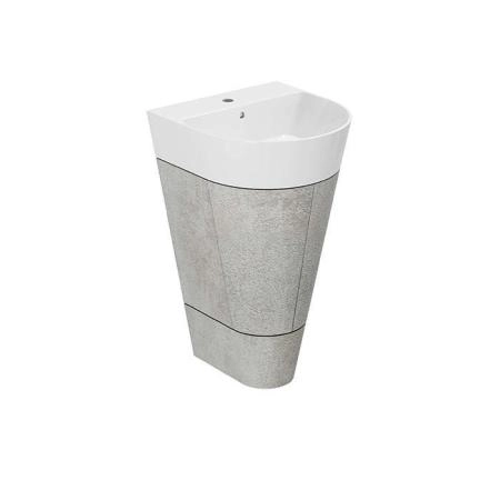 Azzurra Forma Тумба напольная 50х47х84.5см, с 2 дверцами, с раковиной, цвет: Cement
