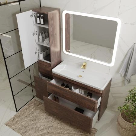 Тумба напольная Style Line Атлантика 100, Люкс старое дерево, PLUS