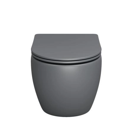 Унитаз Grossman GR-4411GMS Color (550*365*395) СЕРЫЙ МАТОВЫЙ подвесной Безободковый