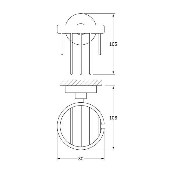 Держатель освежителя воздуха  ARTWELLE Harmonie HAR 050 хром