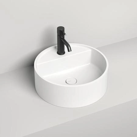 Salini Armonia Top 202 Раковина накладная 45х45х11.6см., с 1 отв., материал: S-Stone, цвет: белый матовый