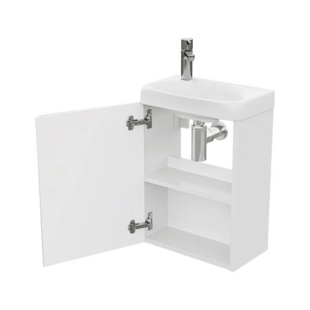 Тумба для ванной Volna Mini 40 белый глянец подвесная