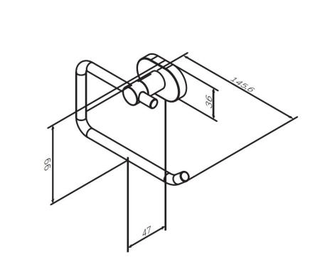 Держатель для туалетной бумаги AM.PM Sense A7434100 хром