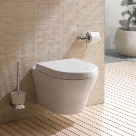 TOTO MH Унитаз подвесной, 394x530x339мм, безободковый, без сиденья, Tornado Flush, CeFiONtect, цвет: белый
