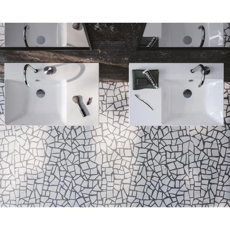 Catalano Zero Раковина 75x50см чаша справа, с 1 отв., цвет: белый глянцевый