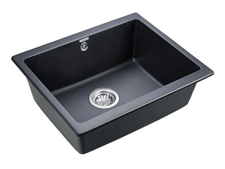 Мойка для кухни Paulmark GERA, PM205546-BLM, черный металлик, 555х460, подст. мон. Paulmark