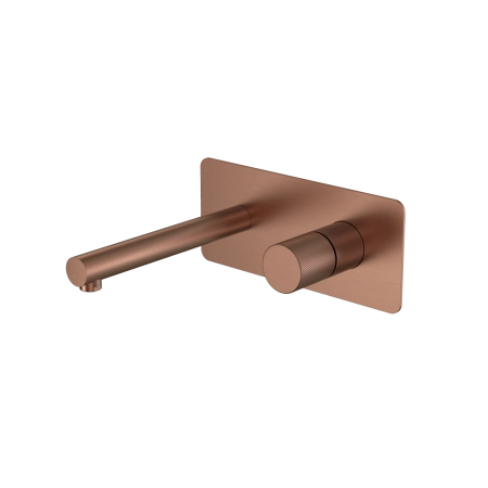 Смеситель STICK Boheme из стены BRUSHED BRONZE ручка SPIRALE 125-BRB.4